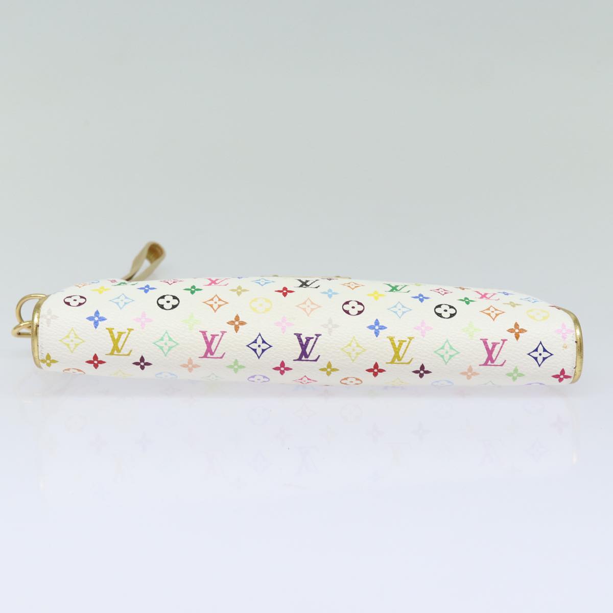 LOUIS VUITTON Monogram Multicolor Kate Pouch White Bron M55212 LV Auth 82391SAV