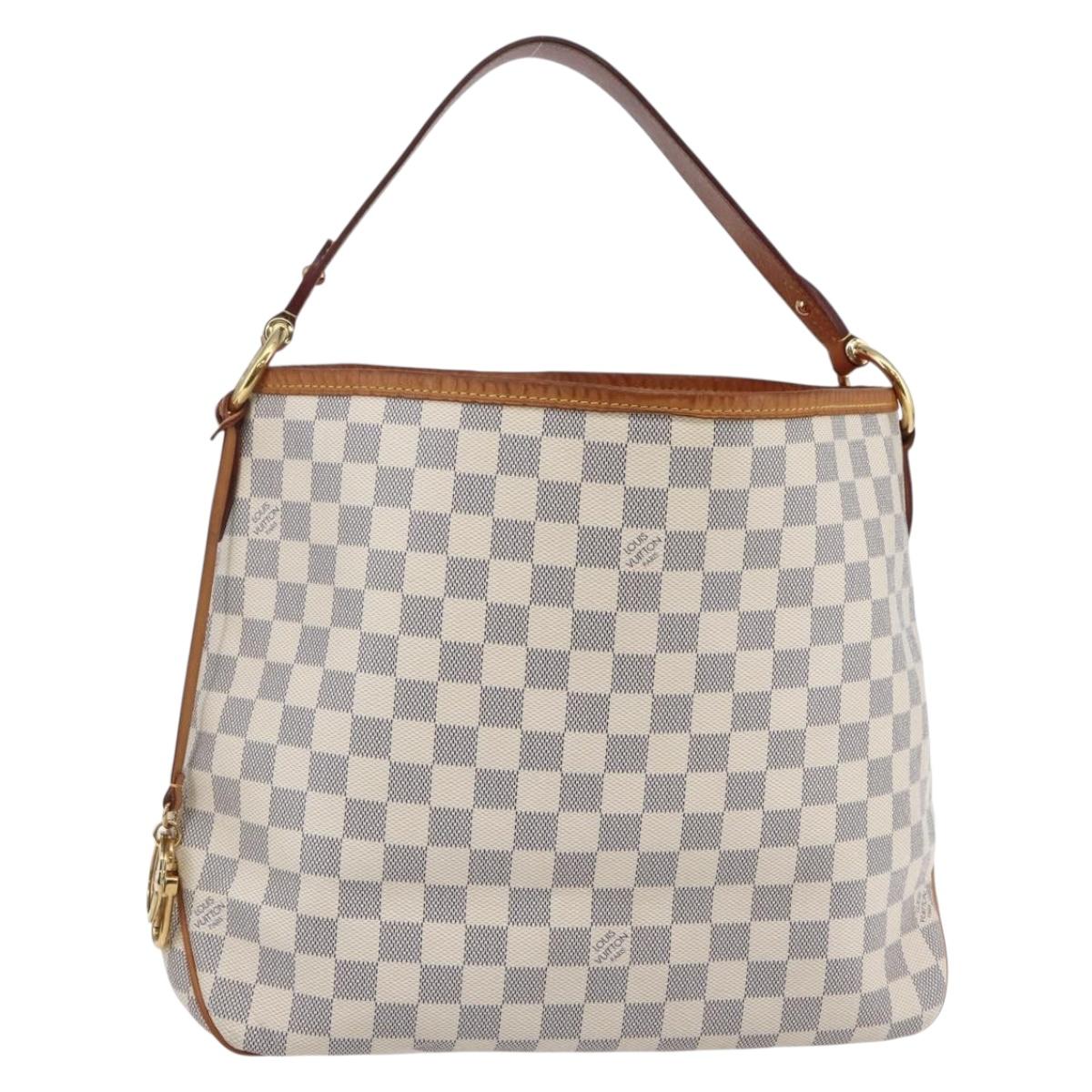 LOUIS VUITTON Damier Azur Delightful PM Shoulder Bag N41447 LV Auth 82538