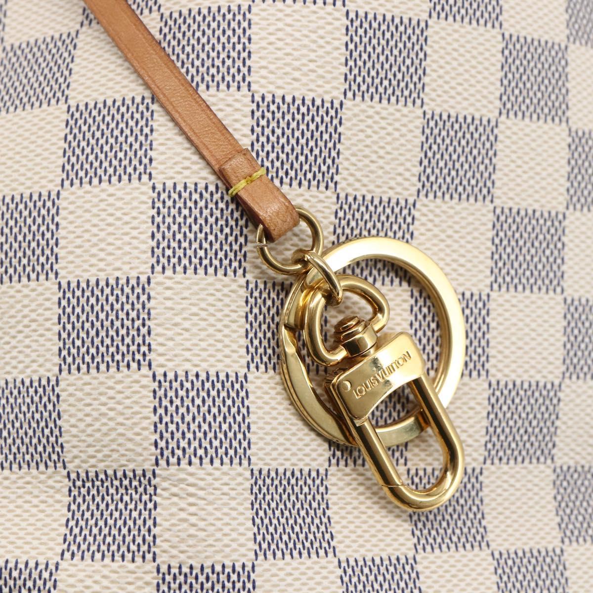 LOUIS VUITTON Damier Azur Delightful PM Shoulder Bag N41447 LV Auth 82538