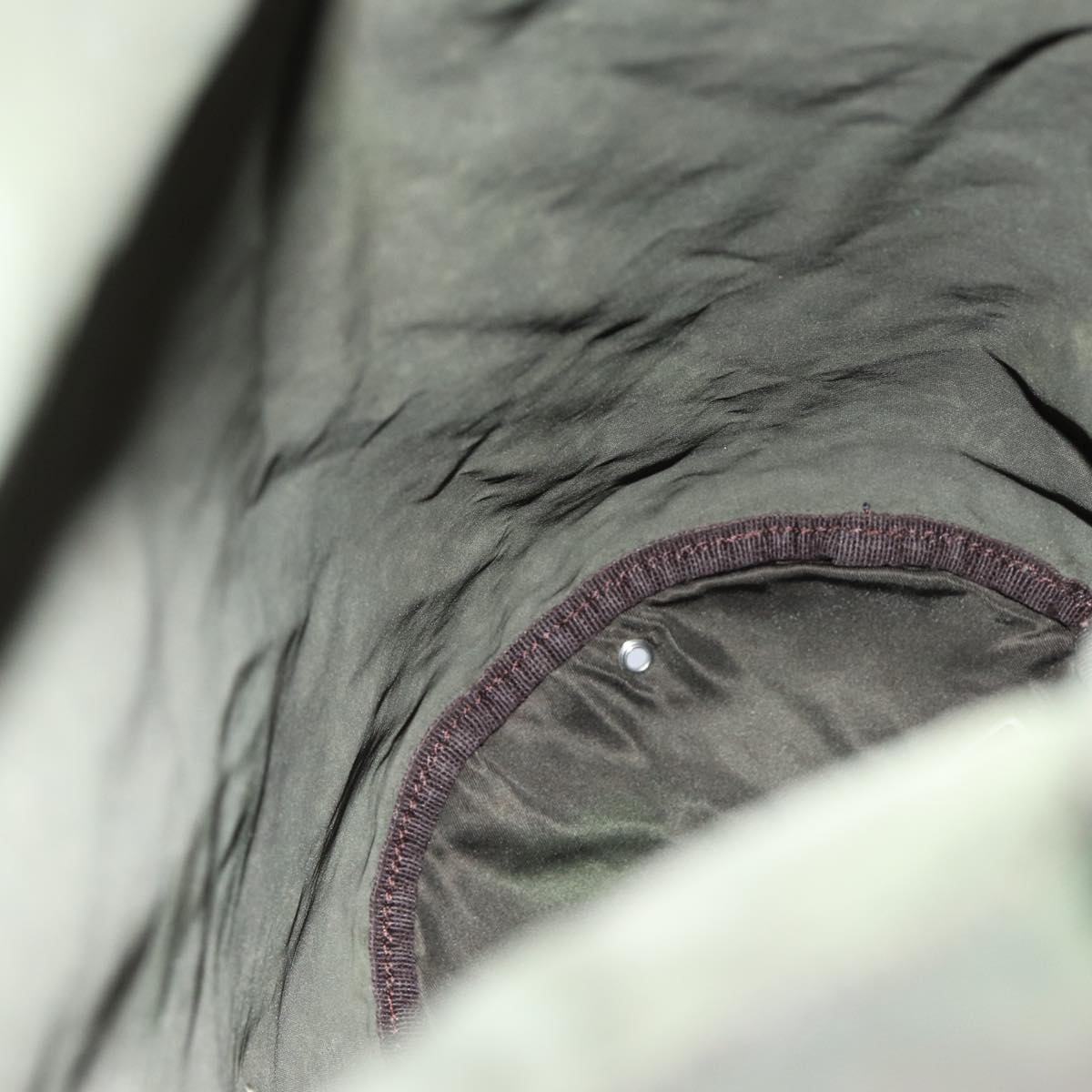 PRADA Shoulder Bag Nylon Khaki Auth 82572