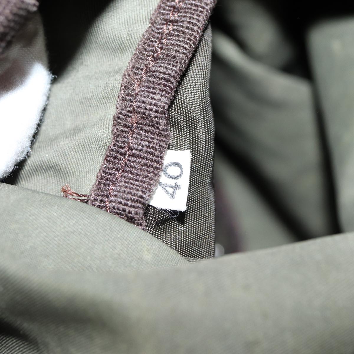 PRADA Shoulder Bag Nylon Khaki Auth 82572