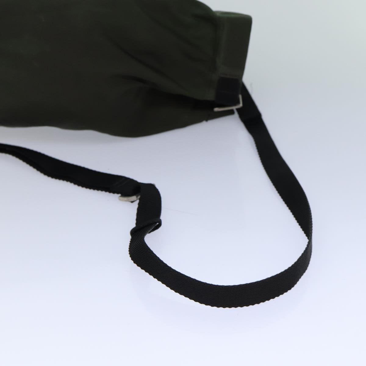 PRADA Shoulder Bag Nylon Khaki Auth 82572