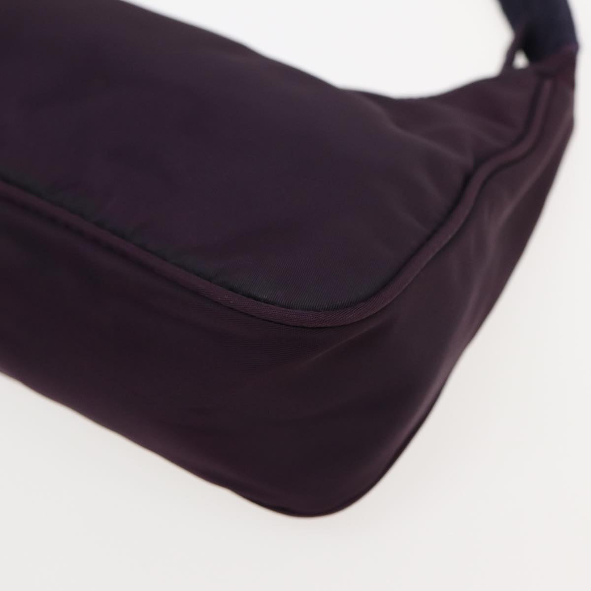 PRADA Accessory Pouch Nylon Purple Auth 82692