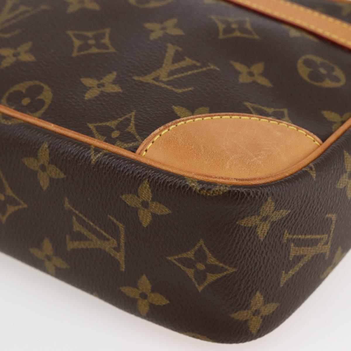 LOUIS VUITTON Monogram Compiegne 28 Clutch Bag M51845 LV Auth 82756