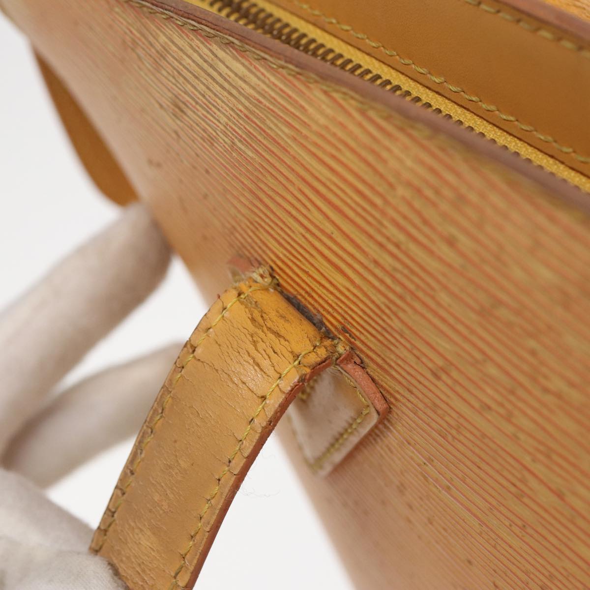 LOUIS VUITTON Epi Saint Jacques Shopping Shoulder Bag Yellow M52269 Auth 82784