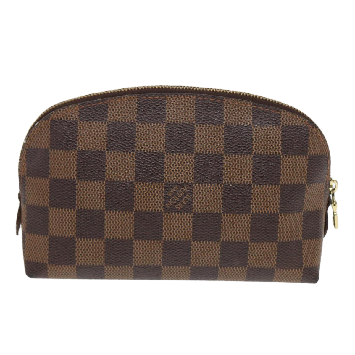 LOUIS VUITTON Damier Ebene Pochette Cosmetic PM Pouch N47516 LV Auth 82978
