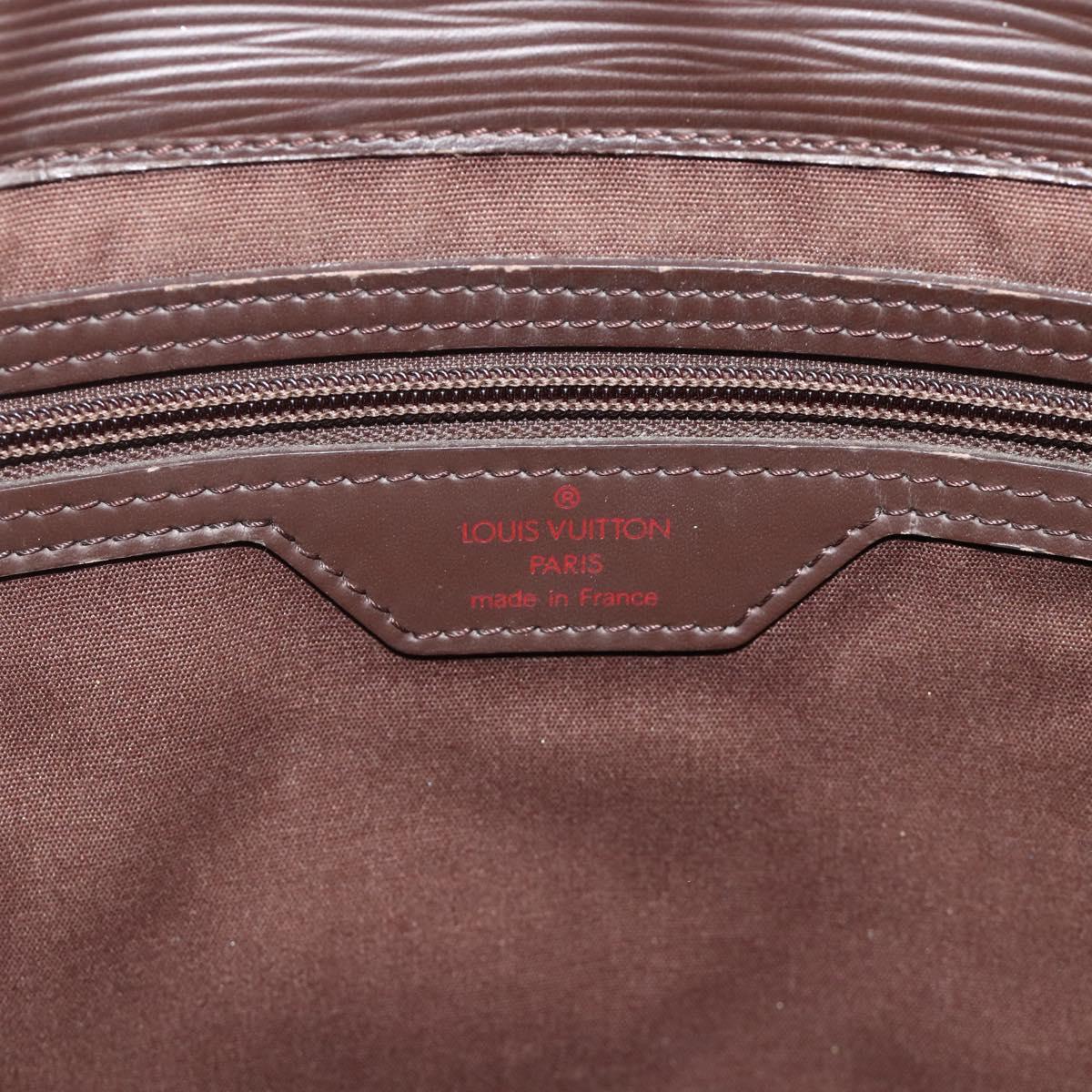LOUIS VUITTON Epi Sac Plat Hand Bag Mocha Brown M5908D LV Auth 83038