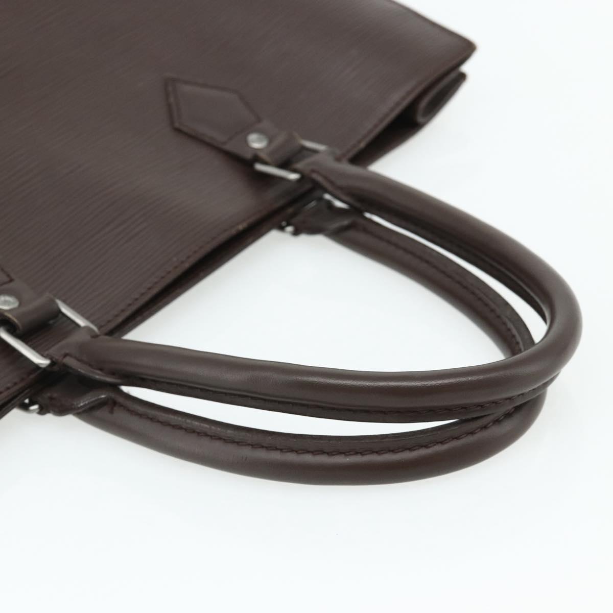 LOUIS VUITTON Epi Sac Plat Hand Bag Mocha Brown M5908D LV Auth 83038