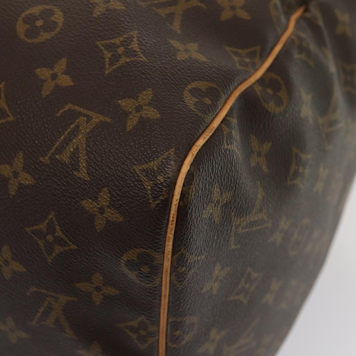 LOUIS VUITTON Monogram Keepall 55 Boston Bag M41424 LV Auth 83060
