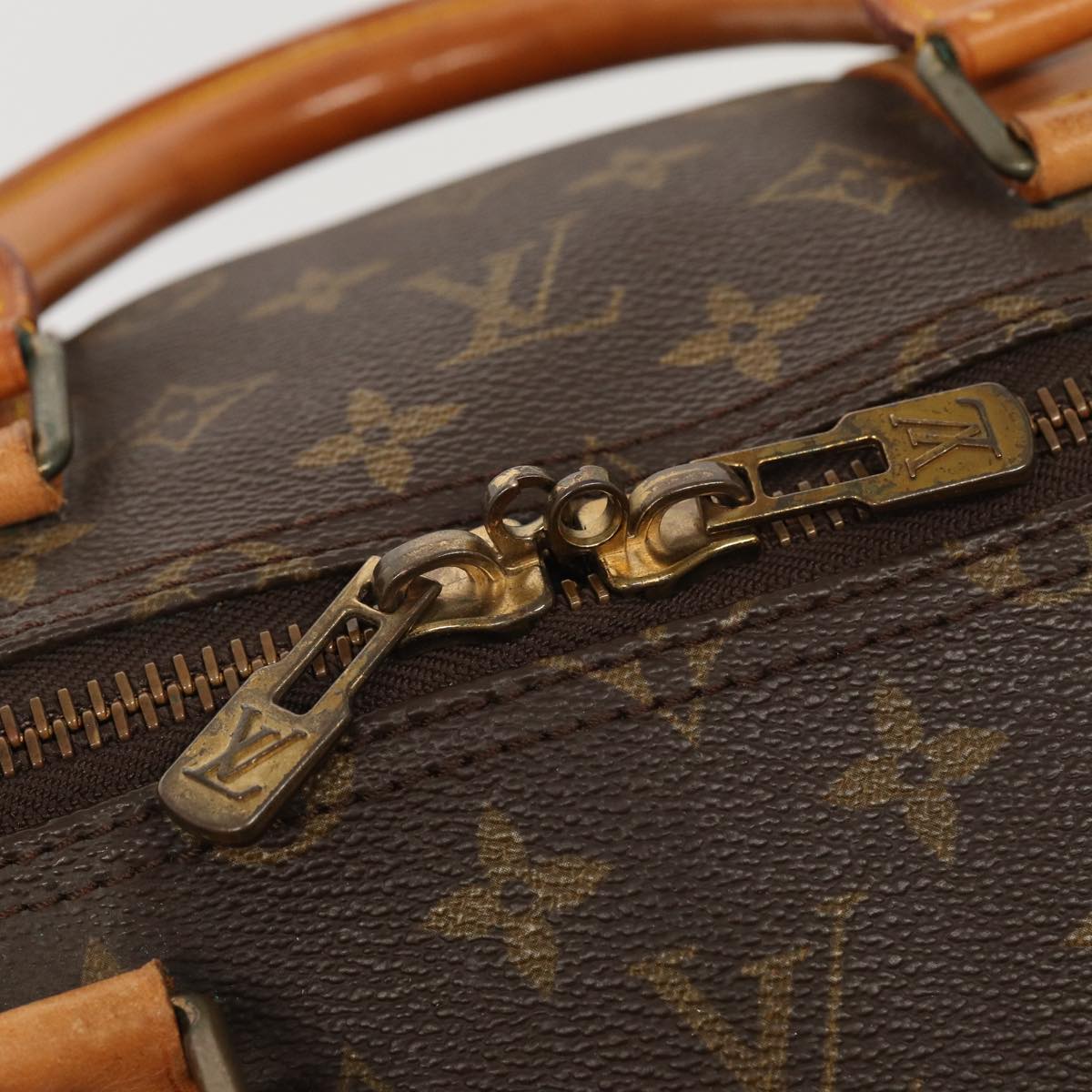 LOUIS VUITTON Monogram Keepall 55 Boston Bag M41424 LV Auth 83060