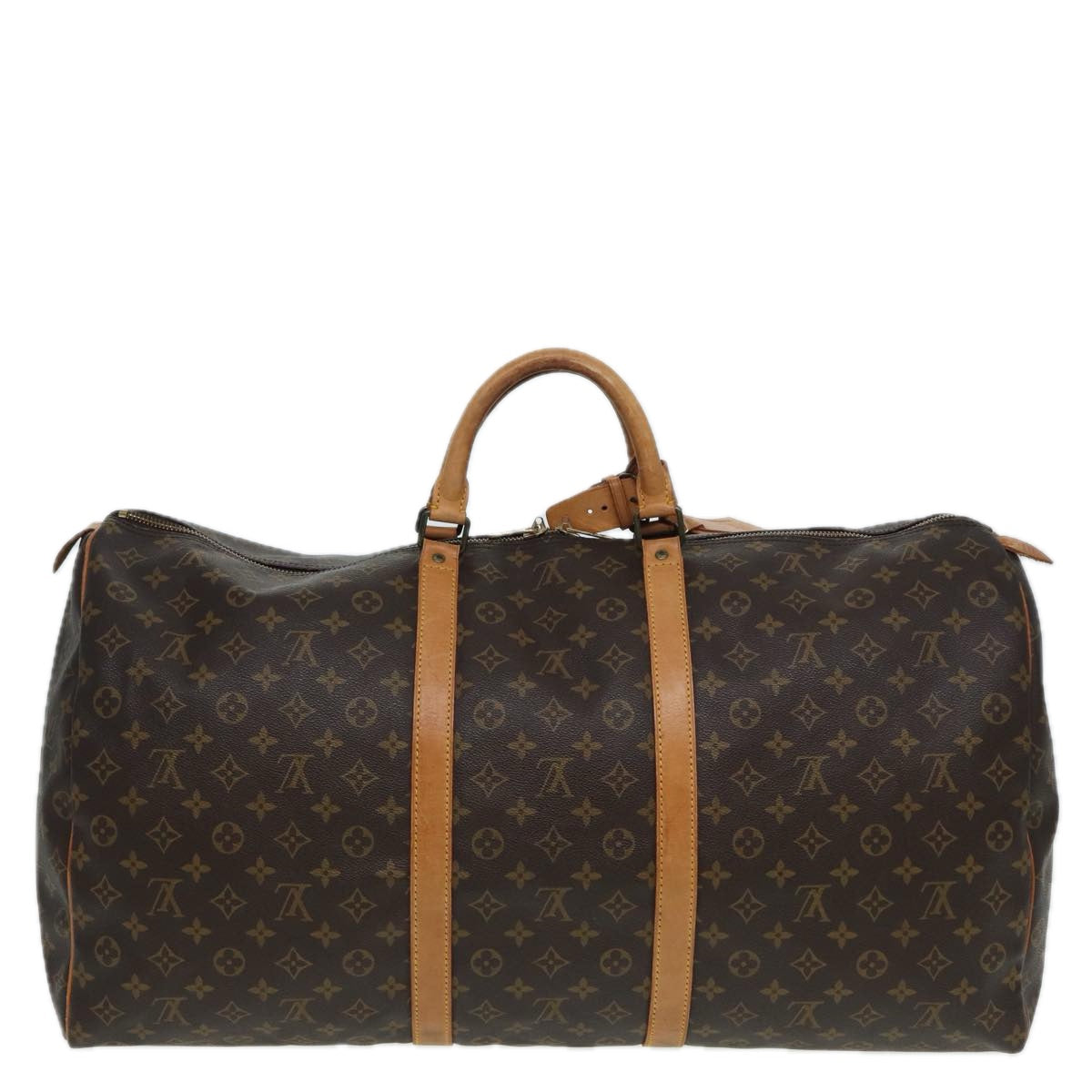 LOUIS VUITTON Monogram Keepall 60 Boston Bag M41422 LV Auth 83293