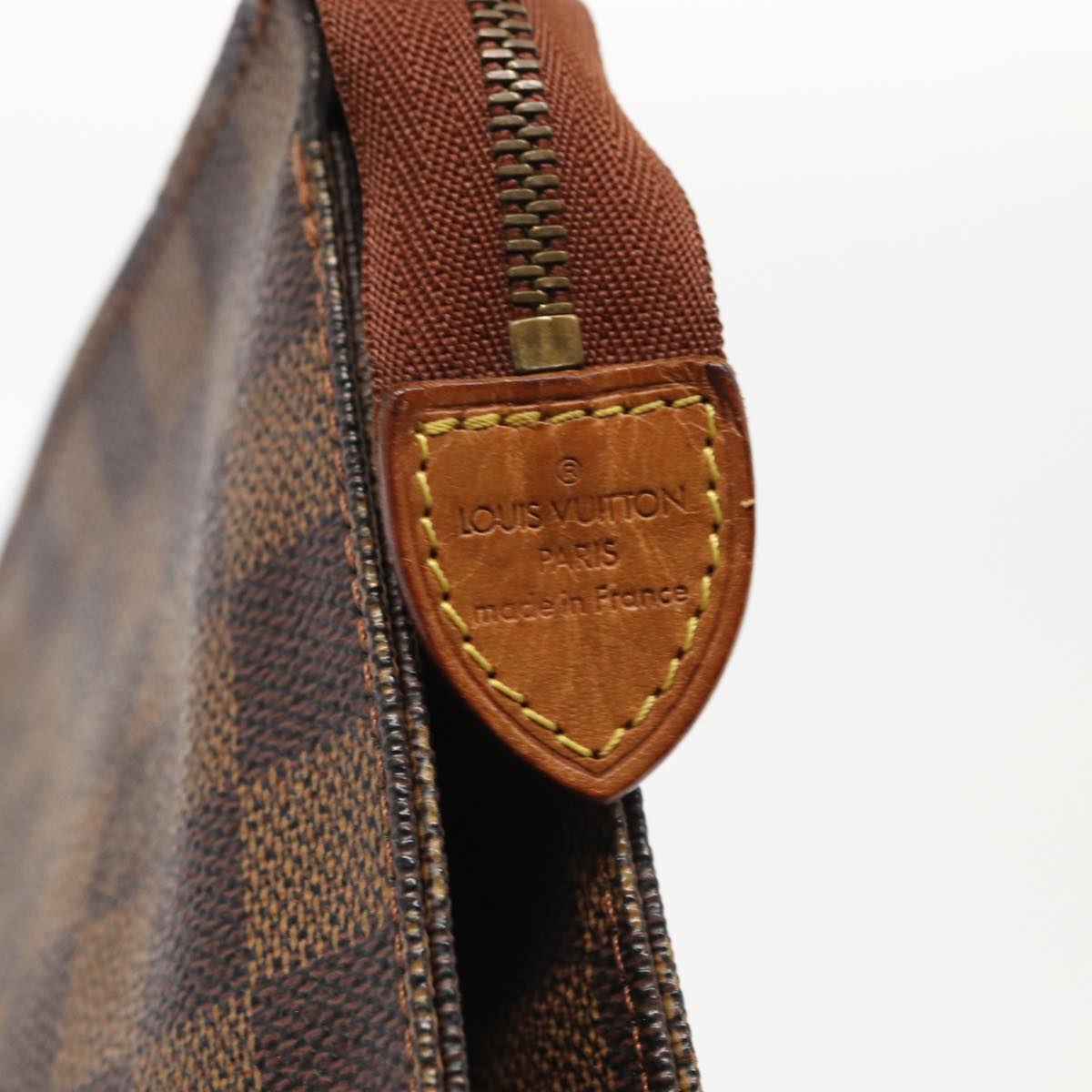 LOUIS VUITTON Damier Ebene Poche Toilette 26 Pouch N47543 LV Auth 83540
