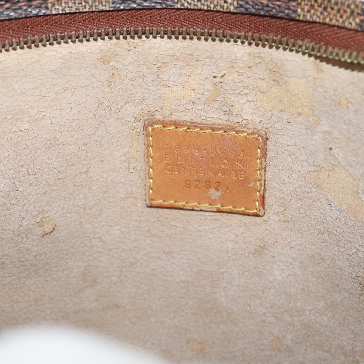 LOUIS VUITTON Damier Ebene Poche Toilette 26 Pouch N47543 LV Auth 83540