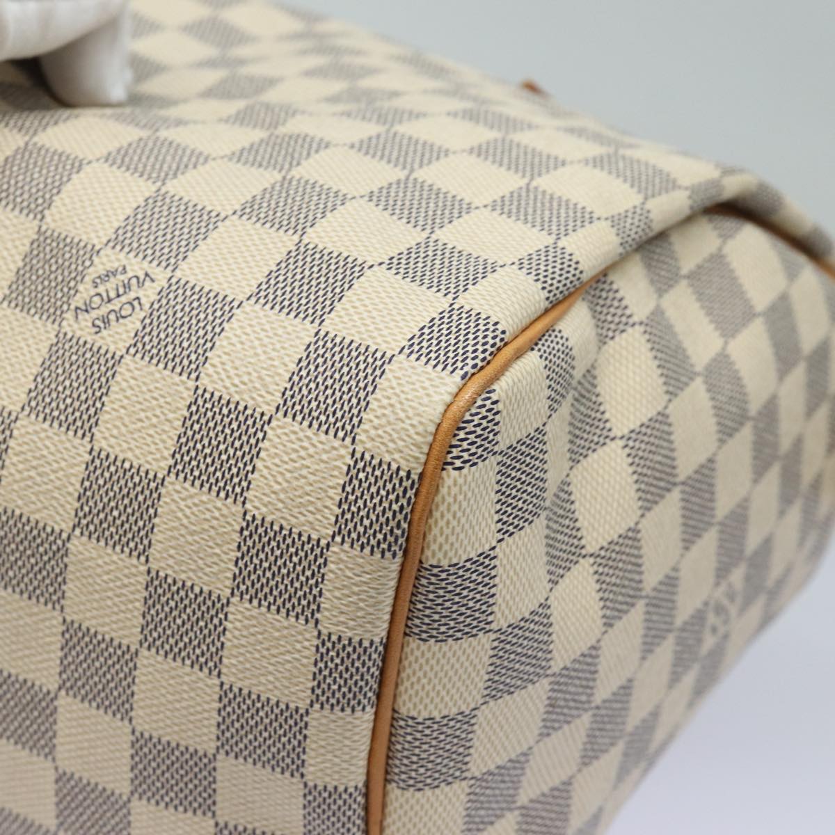 LOUIS VUITTON Damier Azur Speedy 30 Hand Bag N41533 LV Auth 83636SAV