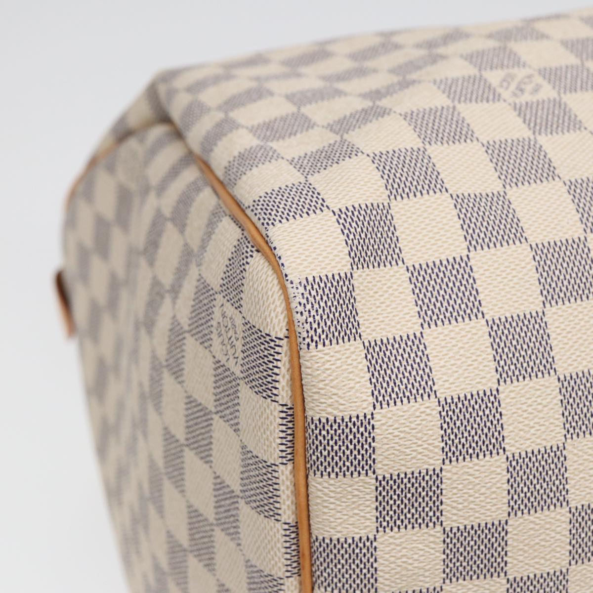 LOUIS VUITTON Damier Azur Keepall 50 Boston Bag N41430 LV Auth 83727A