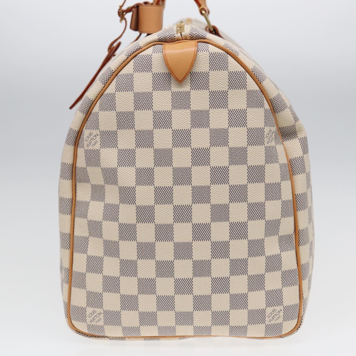 LOUIS VUITTON Damier Azur Keepall 50 Boston Bag N41430 LV Auth 83727A