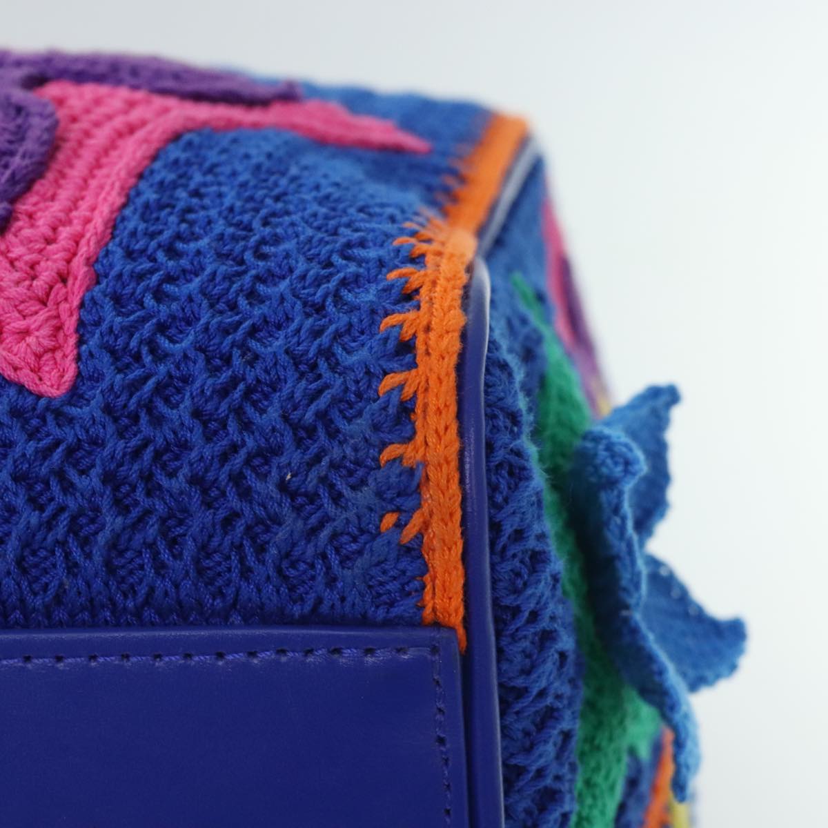 LOUIS VUITTON Monogram Flower Keepall Bandouliere 50 Bag Blue M21895 Auth 83744SM