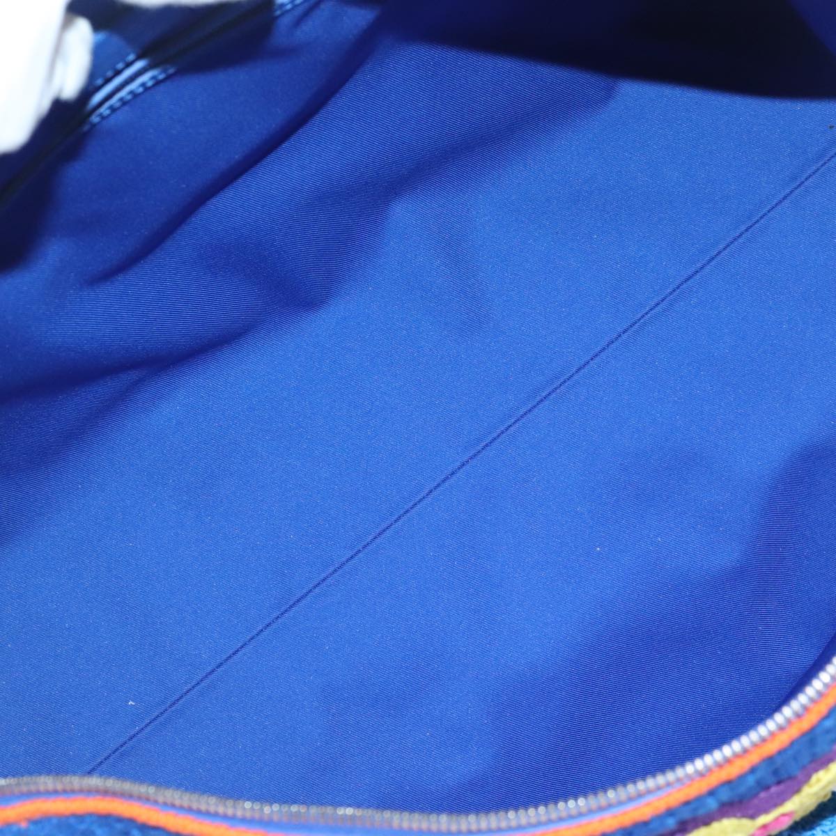 LOUIS VUITTON Monogram Flower Keepall Bandouliere 50 Bag Blue M21895 Auth 83744SM