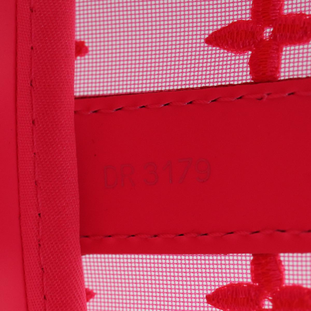 LOUIS VUITTON Monogram Mesh Keepall Bandouliere 50 Bag Pink M45048 Auth 83745SM