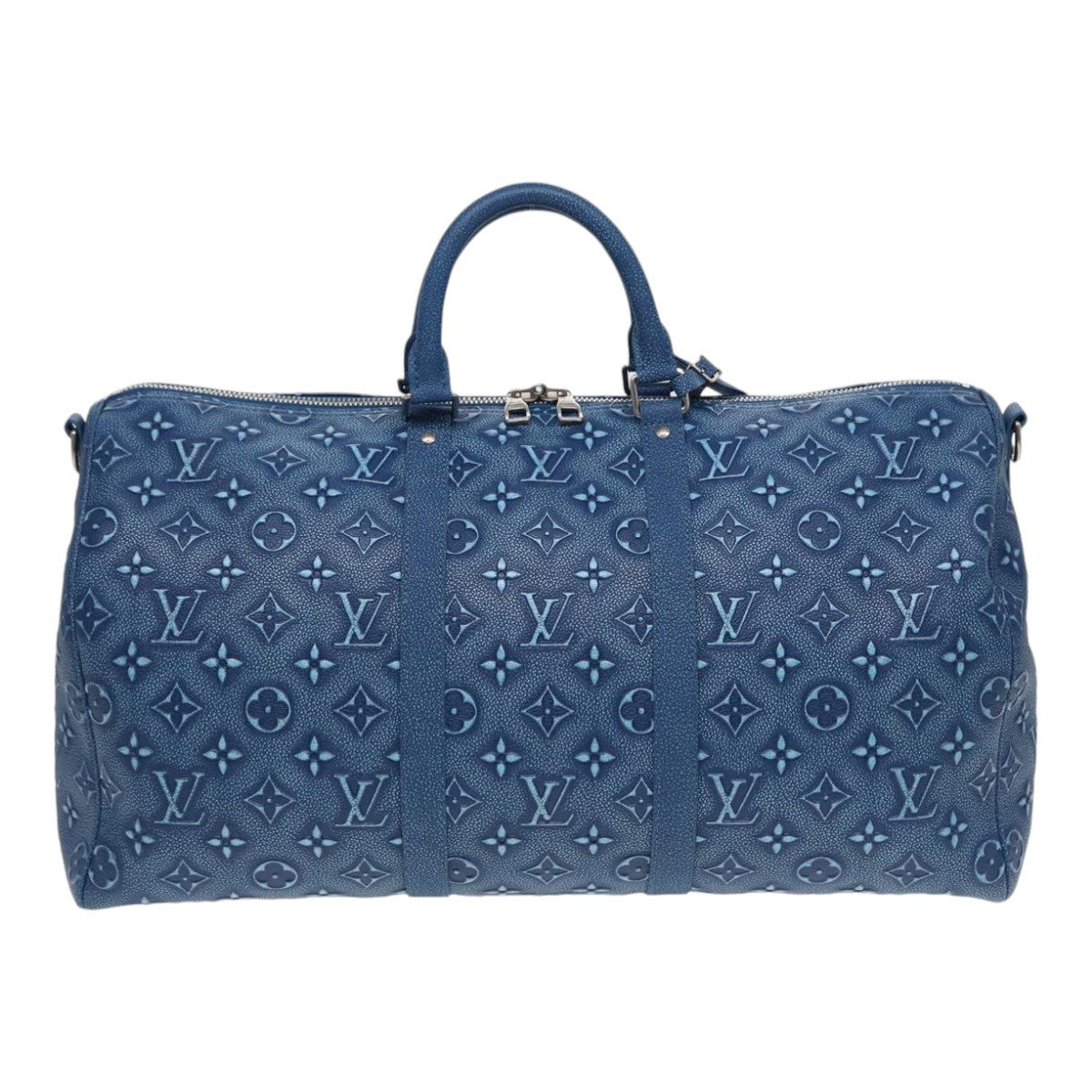 LOUIS VUITTON Monogram Cowhide Keepall Bandouliere 50 Bag M21375 LV Auth 83834SM