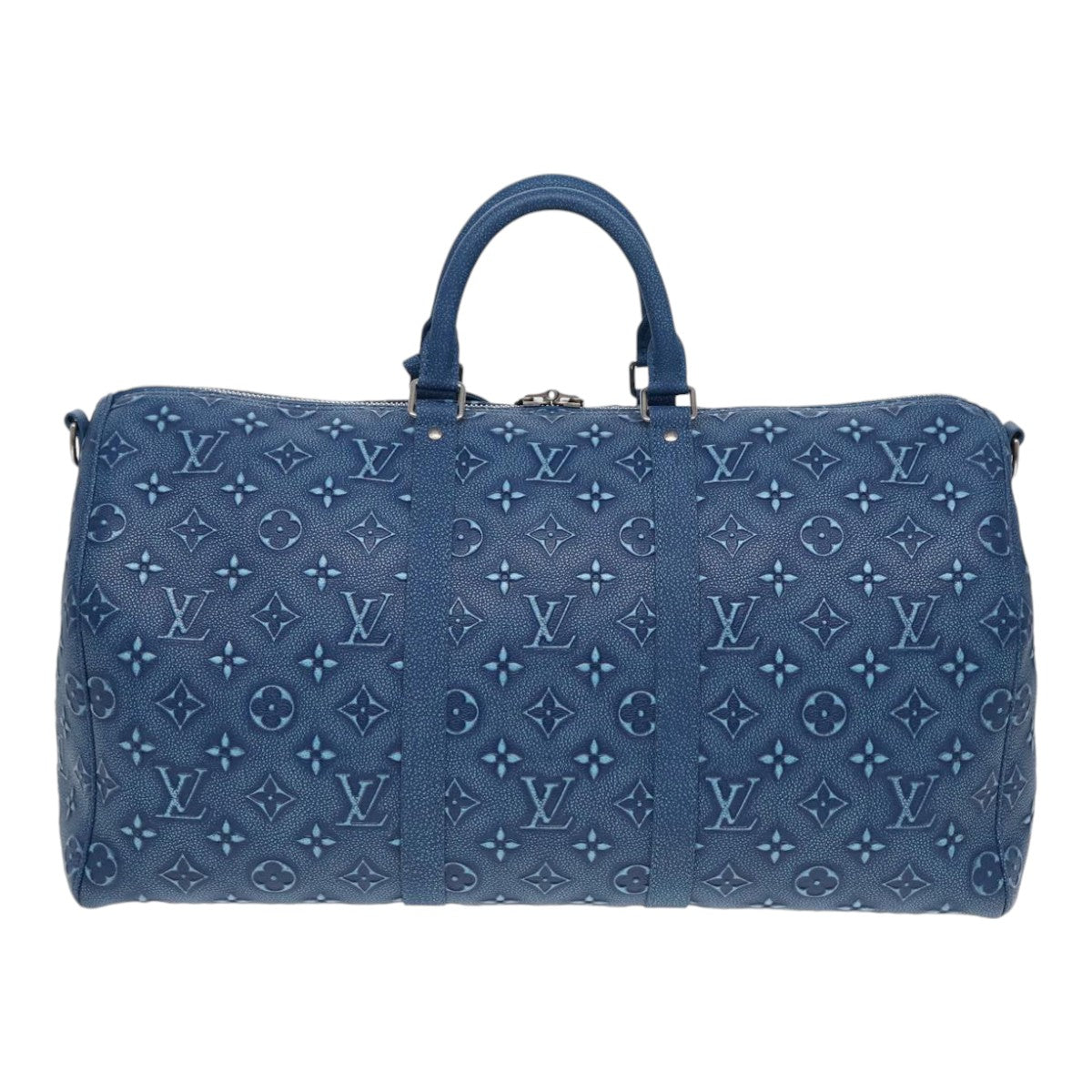 LOUIS VUITTON Monogram Cowhide Keepall Bandouliere 50 Bag M21375 LV Auth 83834SM