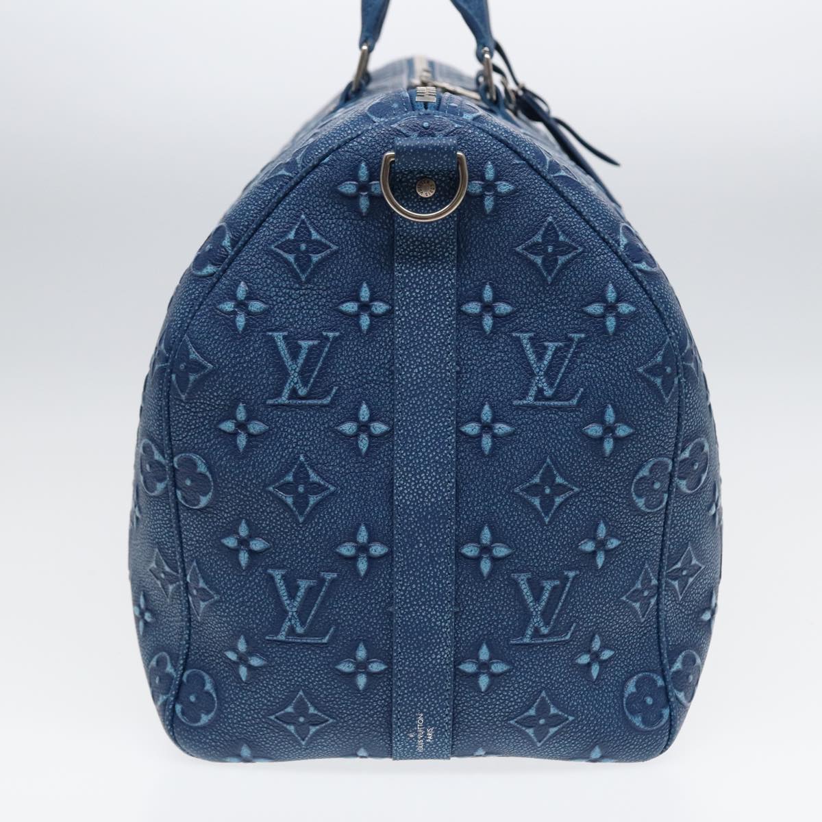 LOUIS VUITTON Monogram Cowhide Keepall Bandouliere 50 Bag M21375 LV Auth 83834SM