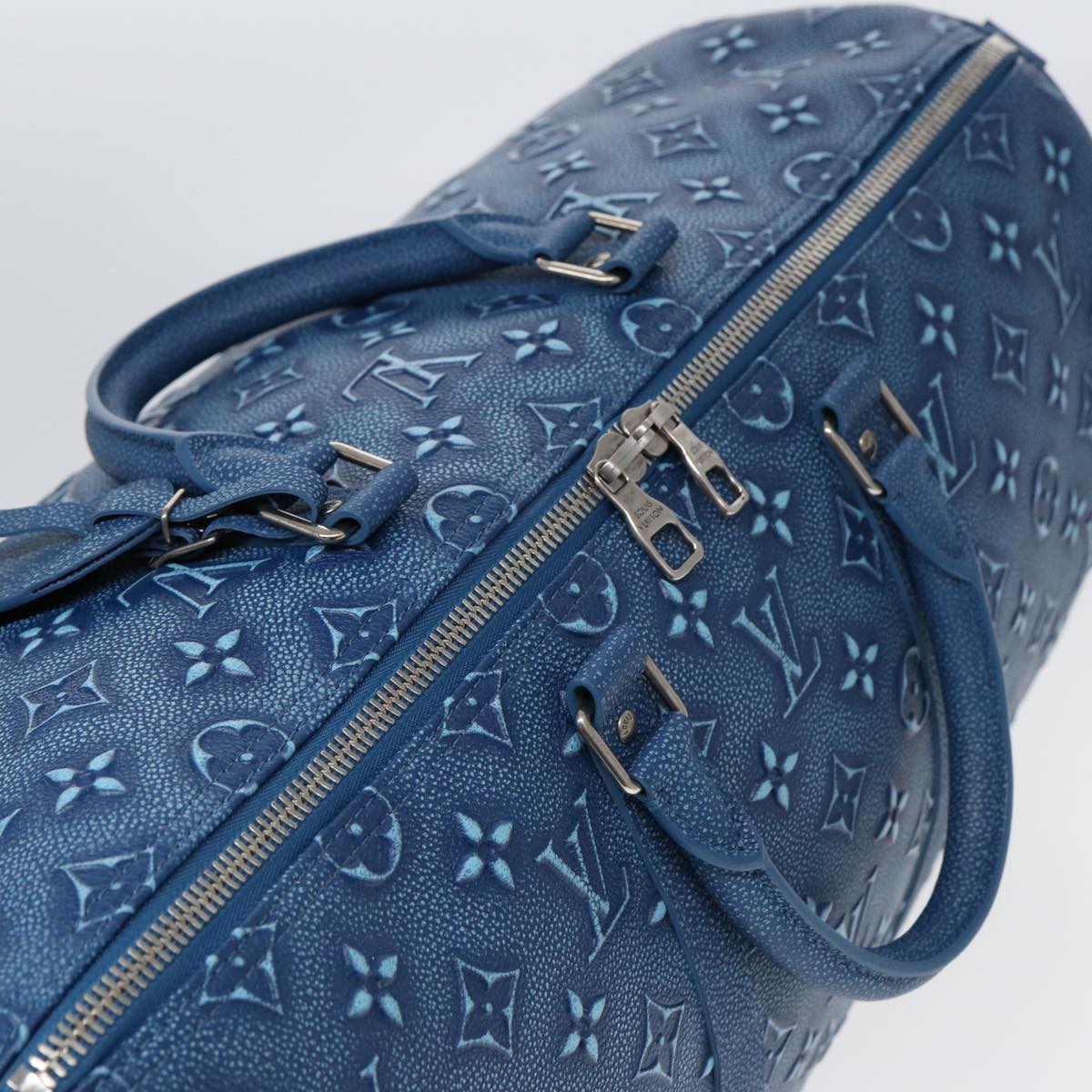 LOUIS VUITTON Monogram Cowhide Keepall Bandouliere 50 Bag M21375 LV Auth 83834SM