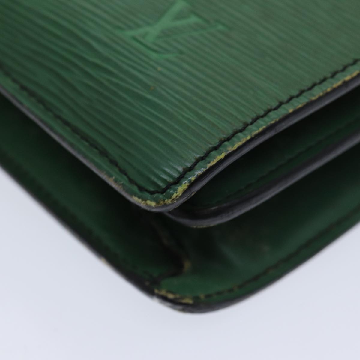 LOUIS VUITTON Epi Serviette Ambassador Business Bag Green M54412 LV Auth 84072