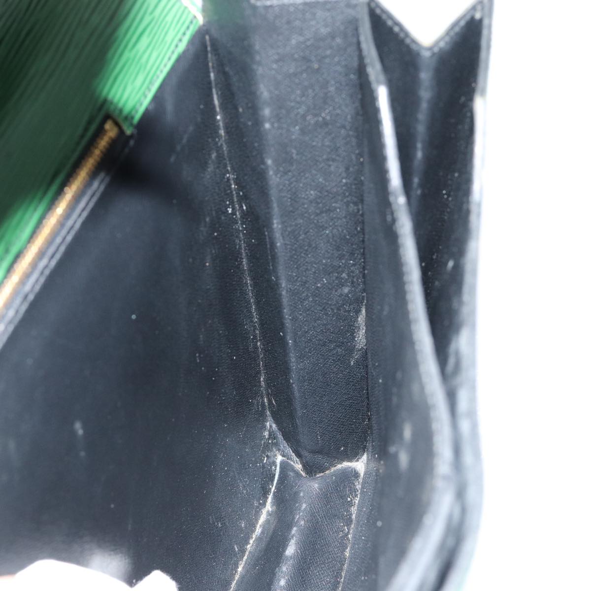 LOUIS VUITTON Epi Serviette Ambassador Business Bag Green M54412 LV Auth 84072