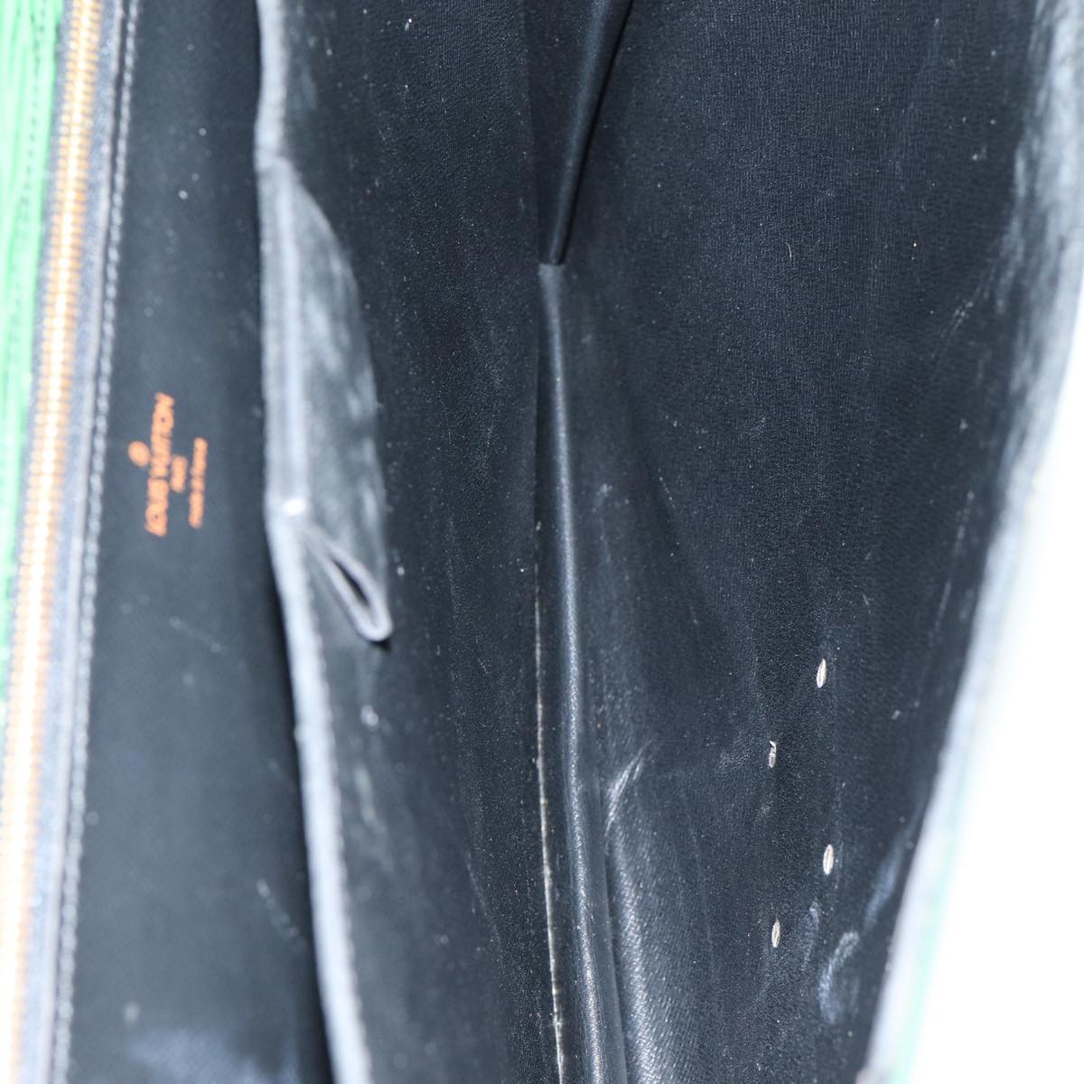 LOUIS VUITTON Epi Serviette Ambassador Business Bag Green M54412 LV Auth 84072