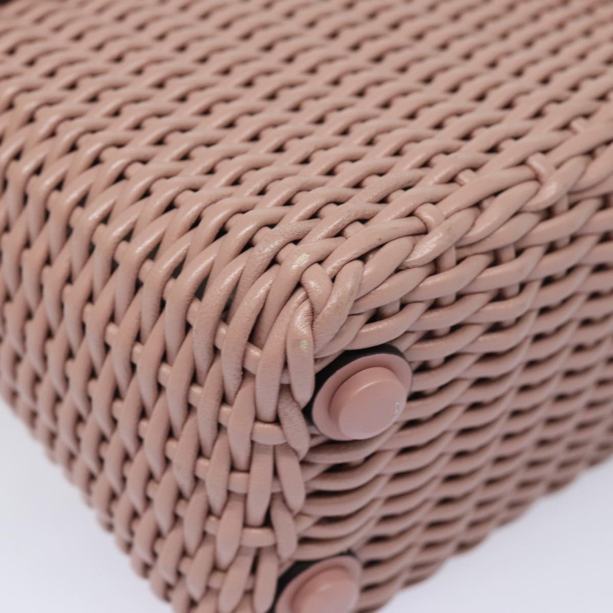 Salvatore Ferragamo Gancini Shoulder Bag Leather Pink Auth 84233AV