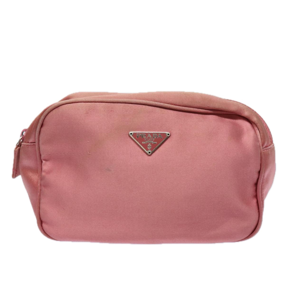 PRADA Pouch Nylon Pink Auth 84239