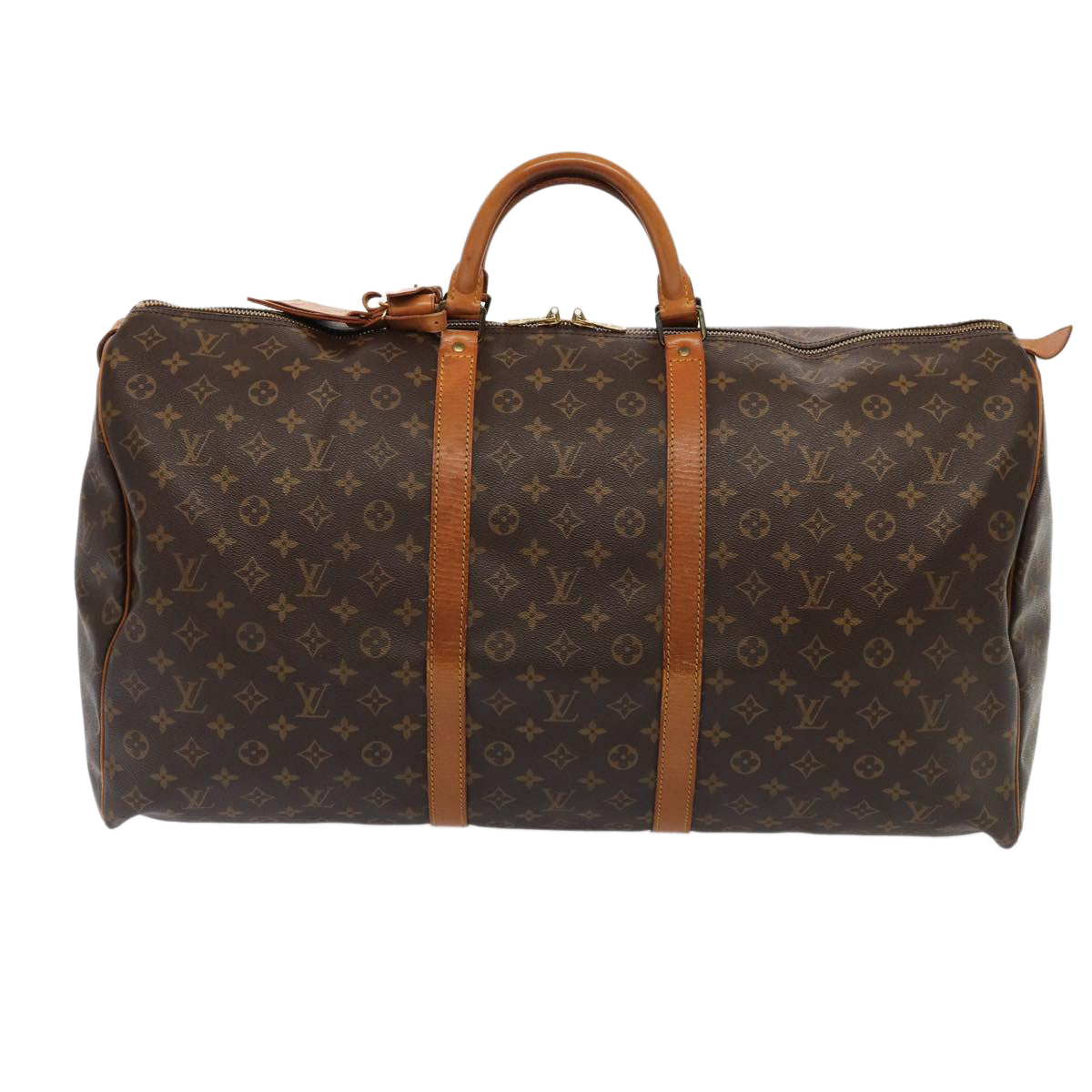 LOUIS VUITTON Monogram Keepall 60 Boston Bag M41422 LV Auth 84255