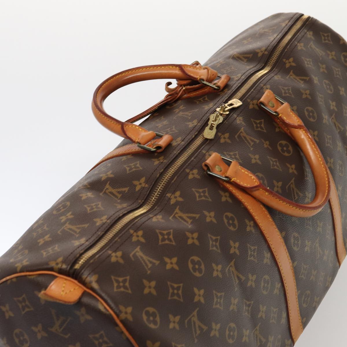 LOUIS VUITTON Monogram Keepall 60 Boston Bag M41422 LV Auth 84255