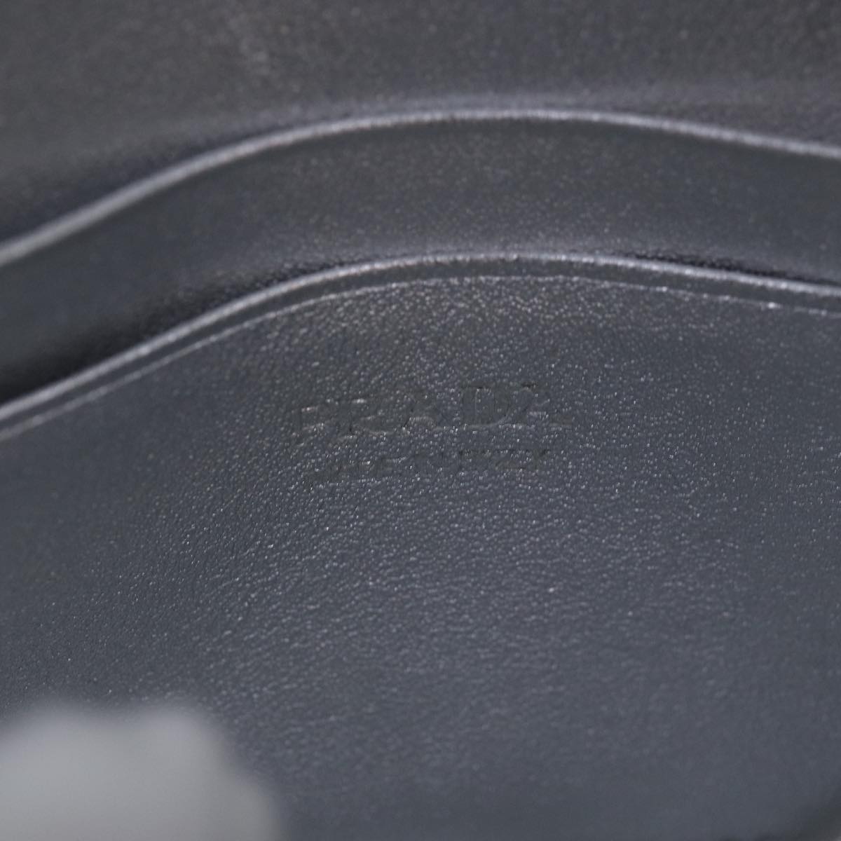 PRADA Shoulder Pouch Triangle Panel Silver Auth 84299