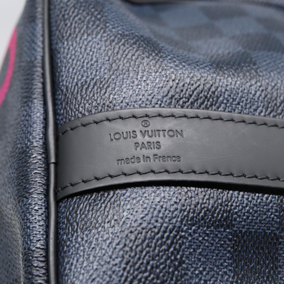 LOUIS VUITTON Damier Cobalt Keepall Bandouliere 45 Boston Bag N50002 Auth 84480S