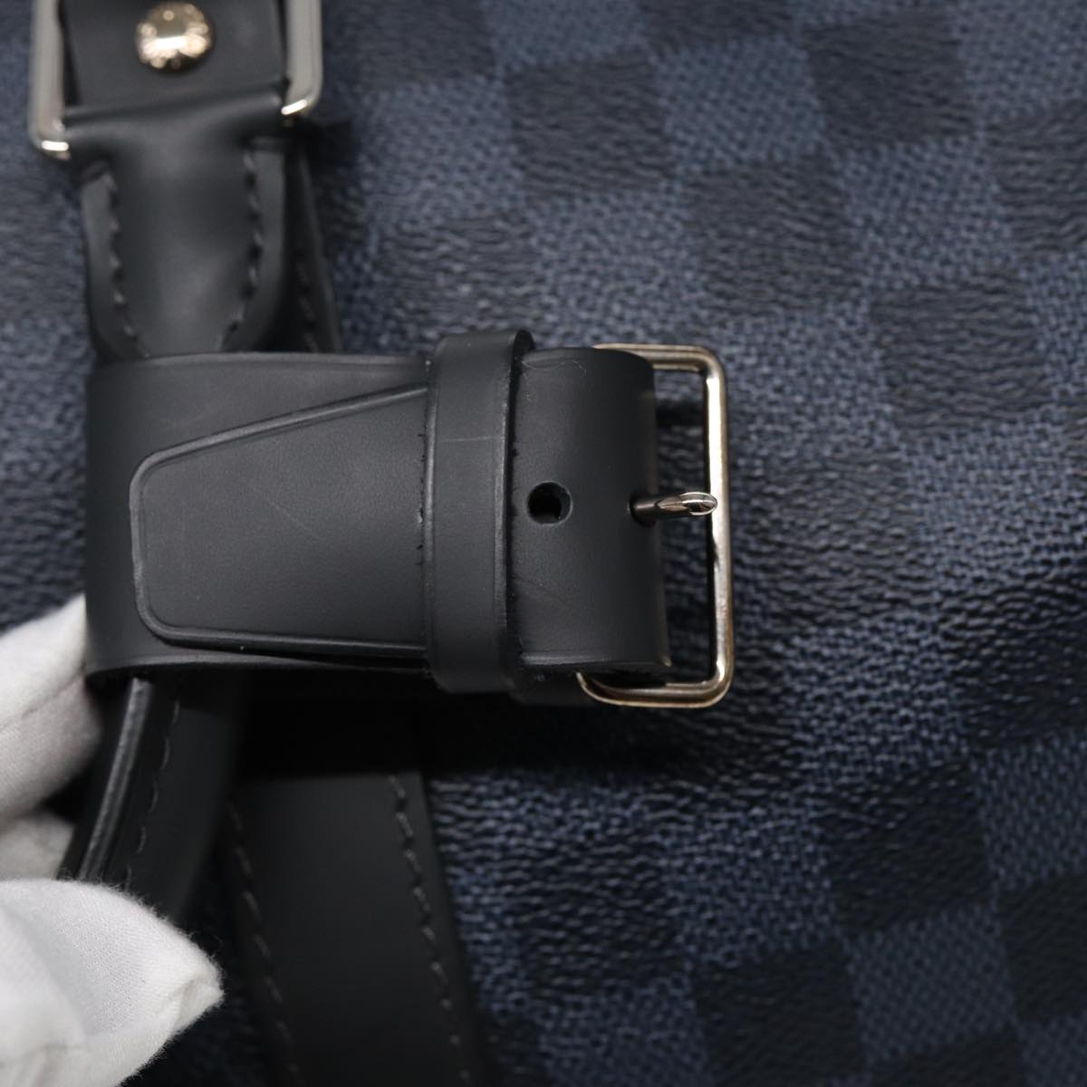 LOUIS VUITTON Damier Cobalt Keepall Bandouliere 45 Boston Bag N50002 Auth 84480S