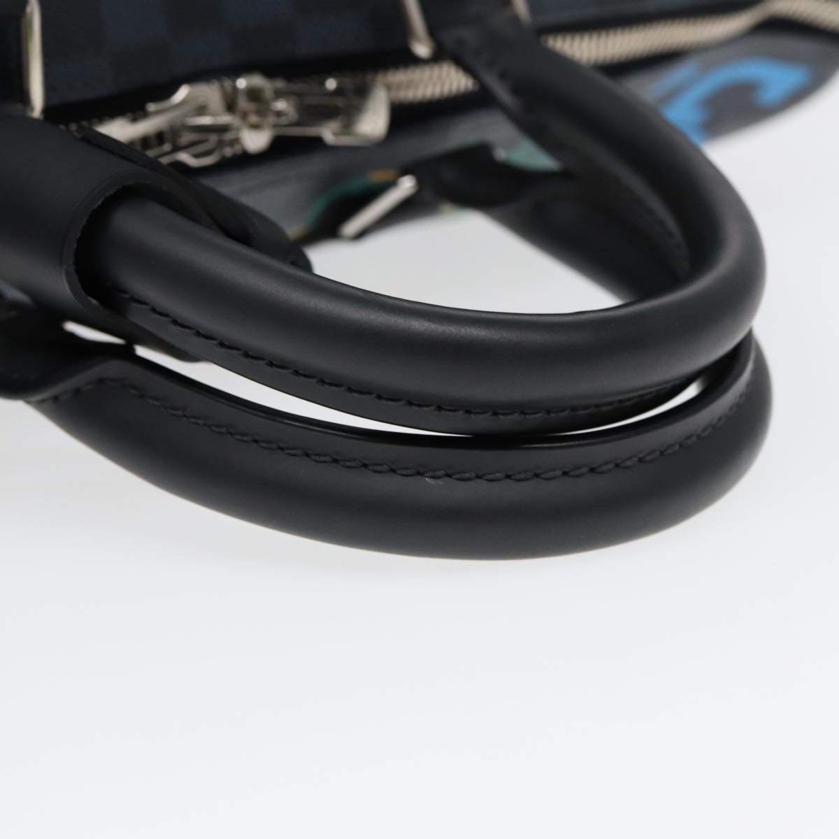 LOUIS VUITTON Damier Cobalt Keepall Bandouliere 45 Boston Bag N50002 Auth 84480S