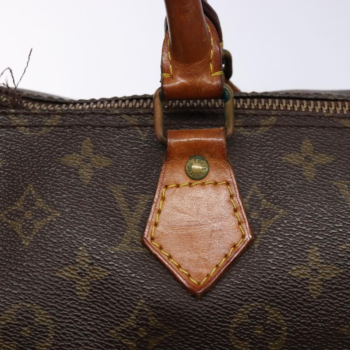 LOUIS VUITTON Monogram Speedy 35 Hand Bag M41524 LV Auth 84532