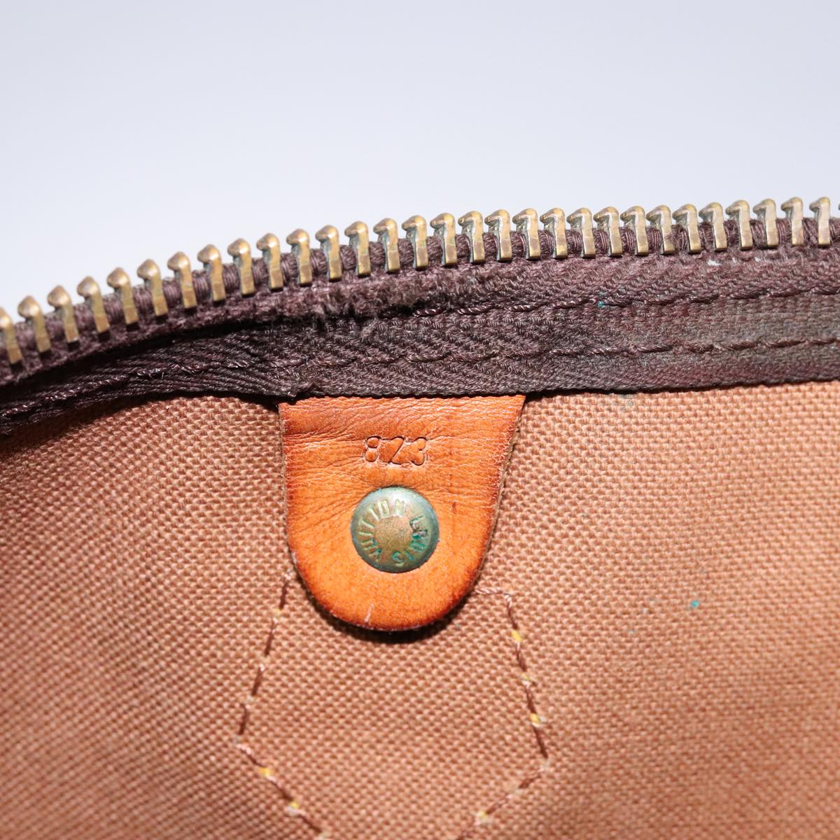 LOUIS VUITTON Monogram Speedy 35 Hand Bag M41524 LV Auth 84532