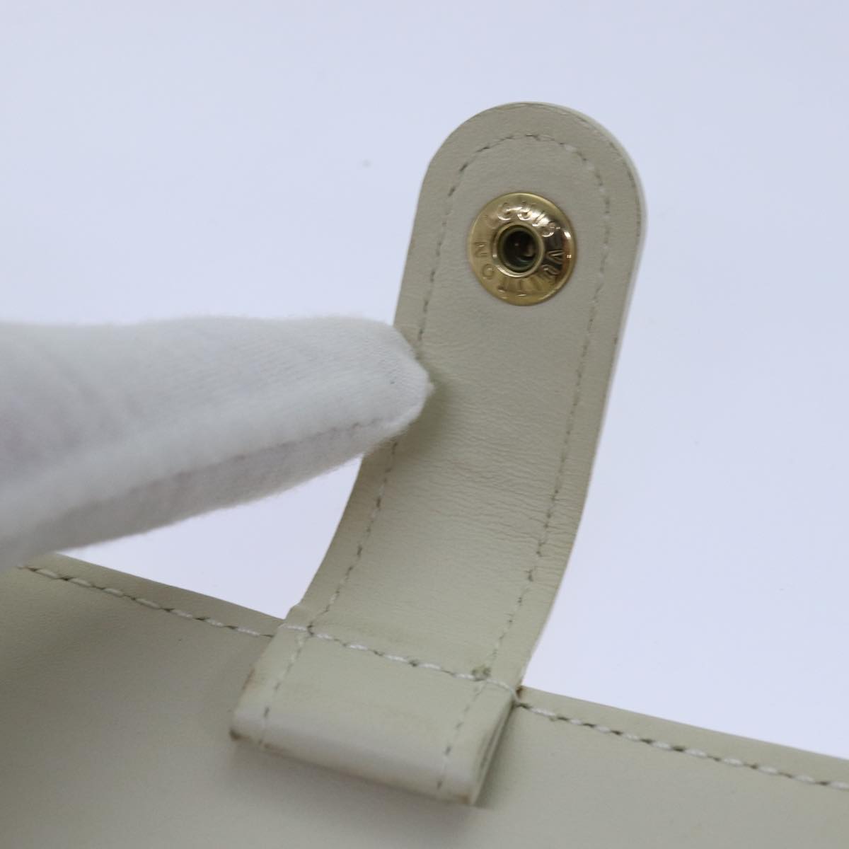 LOUIS VUITTON Vernis Agenda PM Day Planner Cover Perle R21010 LV Auth 84665