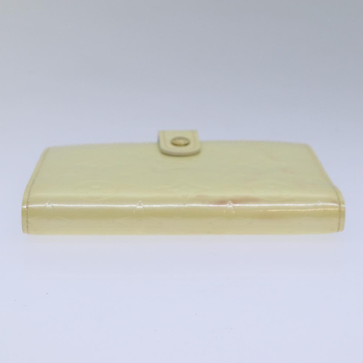 LOUIS VUITTON Vernis Agenda PM Day Planner Cover Perle R21010 LV Auth 84665