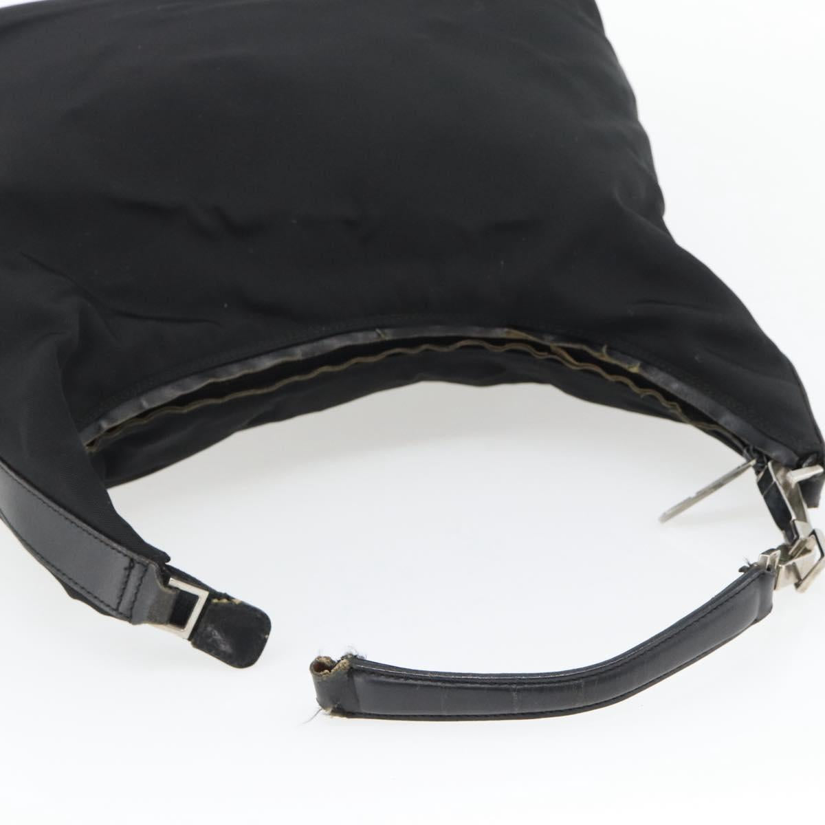 GUCCI Shoulder Bag Canvas Black Silver 001 2113 1955 Auth 84672