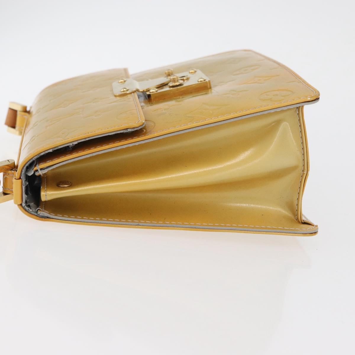 LOUIS VUITTON Monogram Vernis Spring street Hand Bag Gris M91029 LV Auth 84706