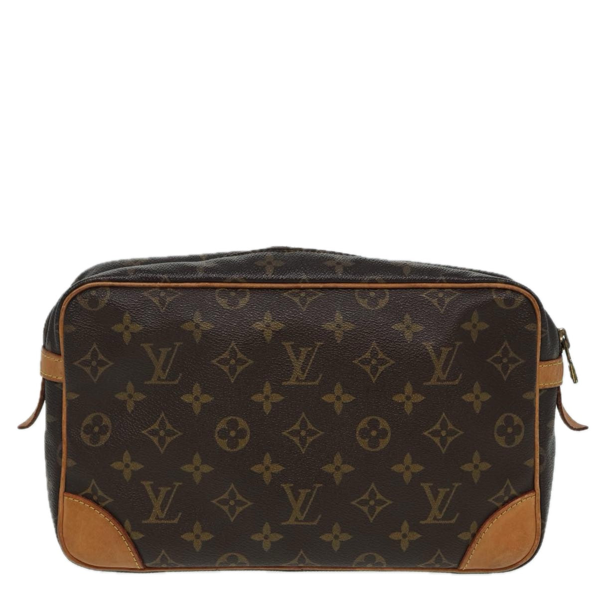 LOUIS VUITTON Monogram Compiegne 28 Clutch Bag M51845 LV Auth 84708