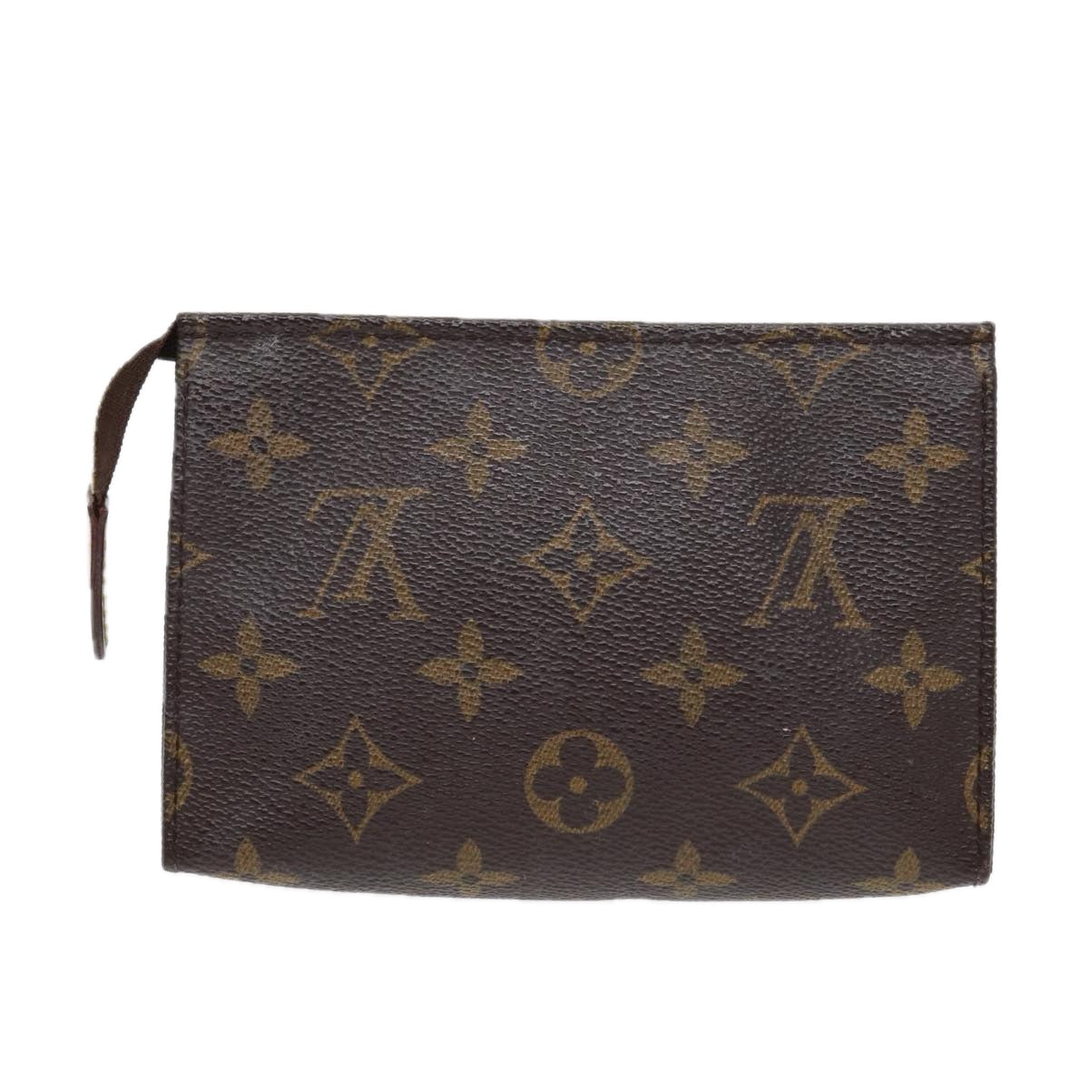 LOUIS VUITTON Monogram Poche Toilette 15 Pouch M47546 LV Auth 84835