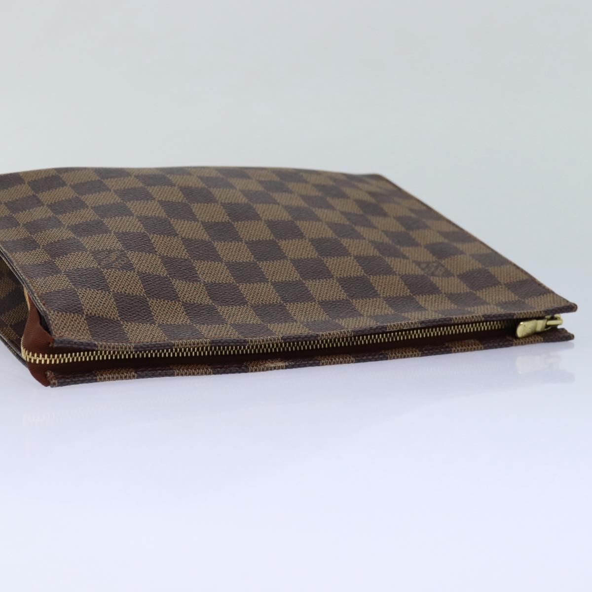 LOUIS VUITTON Damier Ebene Poche Toilette 26 Pouch N47543 LV Auth 84848