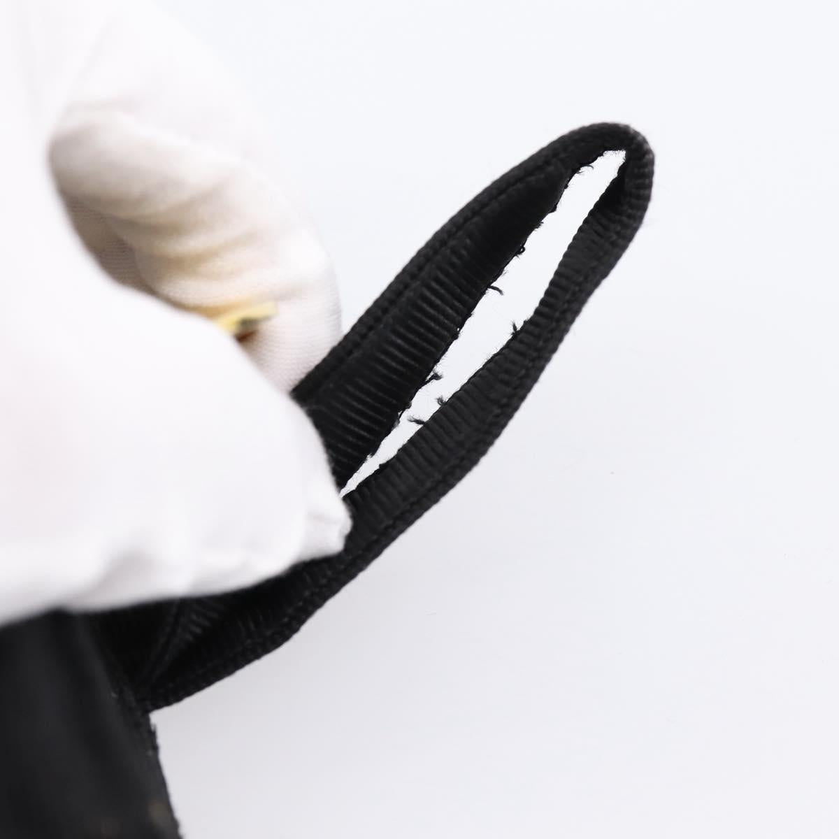 CELINE Pouch Nylon Black Auth 84937
