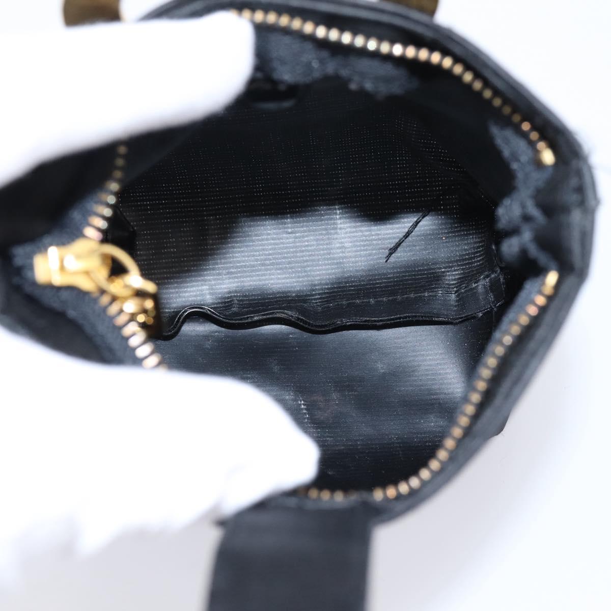 CELINE Pouch Nylon Black Auth 84937
