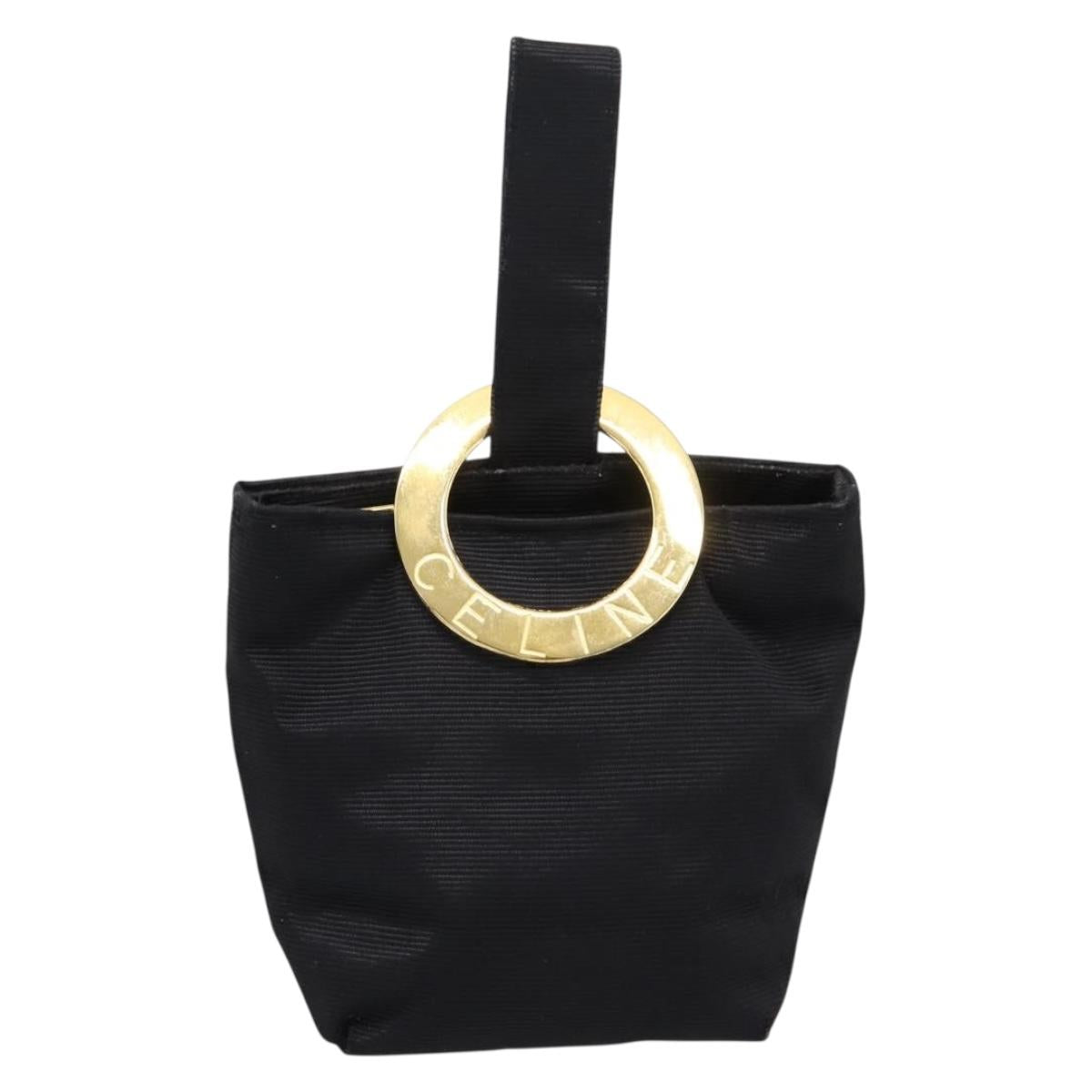 CELINE Pouch Nylon Black Auth 84937